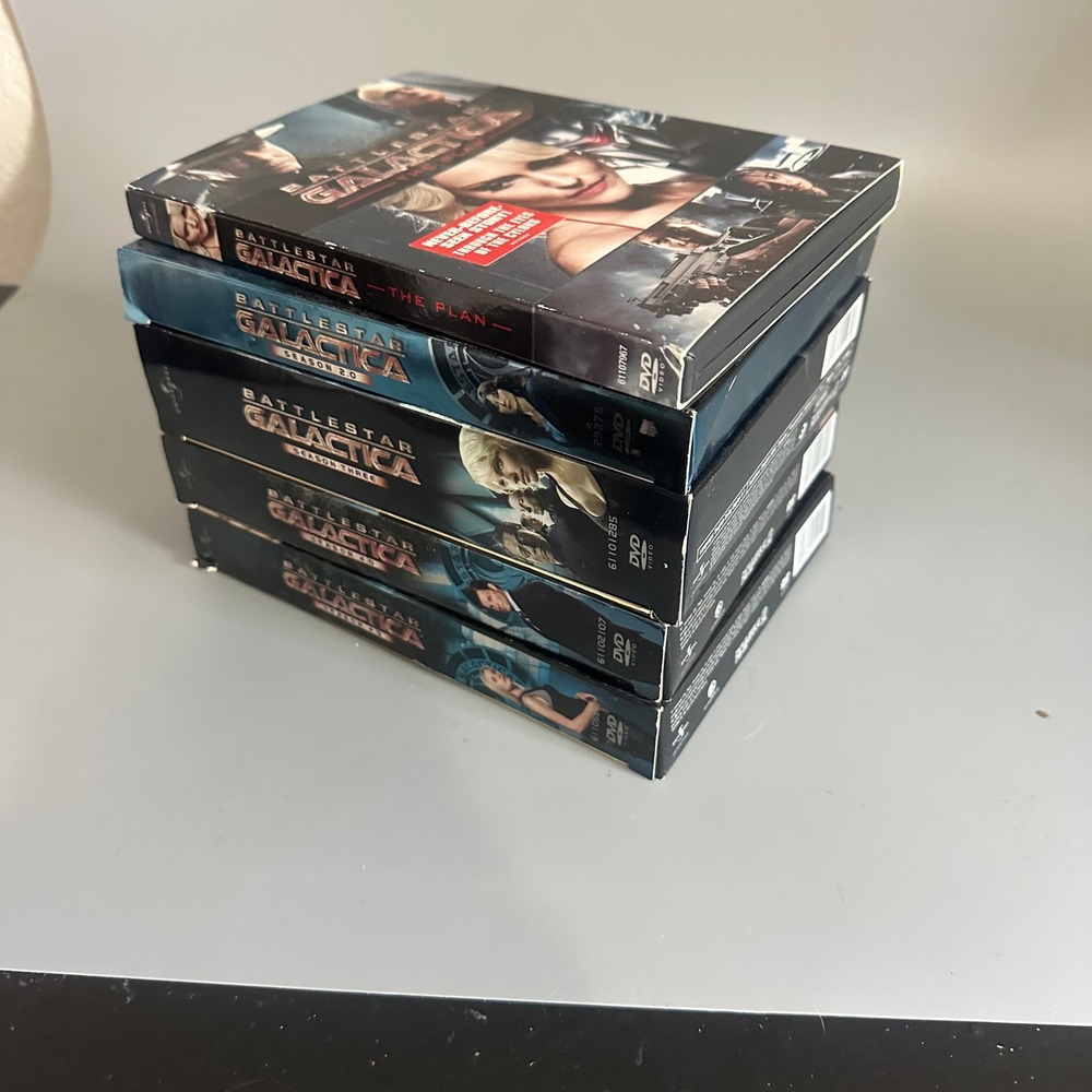 Battlestar Galactica DVD Lot Seasons 2.0 3 4.0 4.5 and‎ The Plan Movie Box Sets